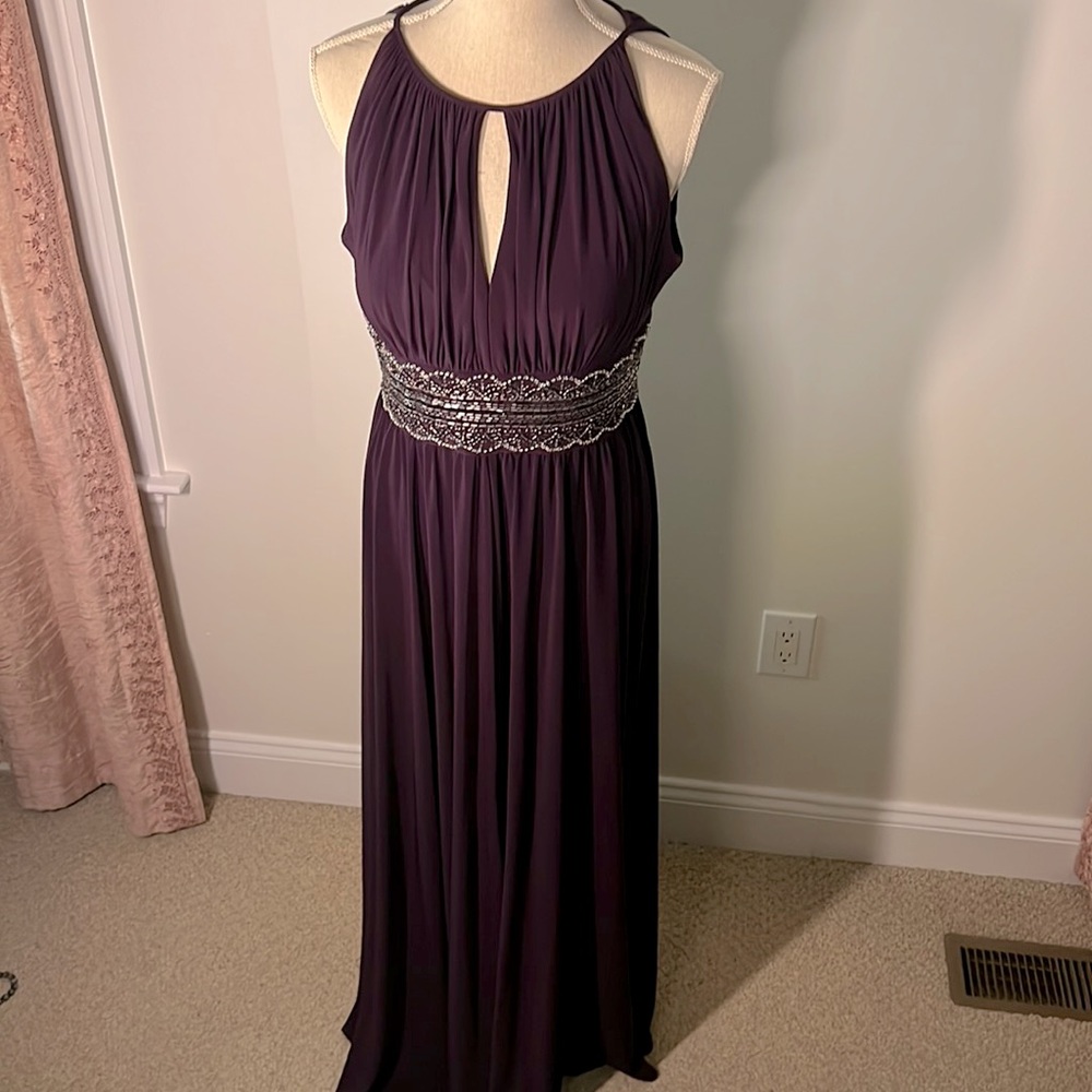 R&M Richards Gown (from David’s Bridal) Size 10, purple, back zipper,front slit